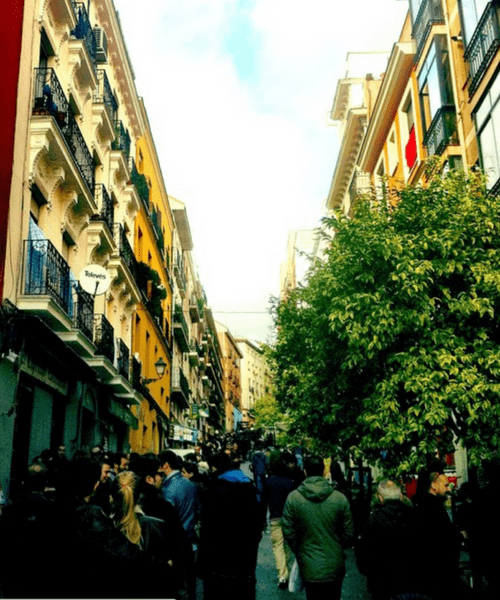 Final Courtney's street in Madrid