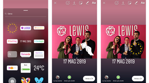 instagram stories sticker elezioni europee