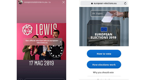 instagram stories sticker elezioni europee
