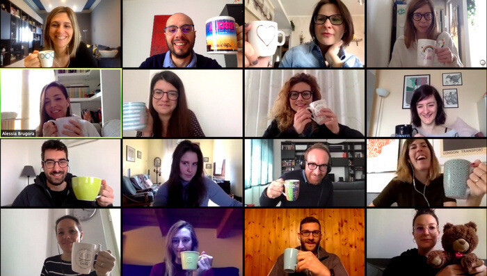Pausa caffè in smartworking
