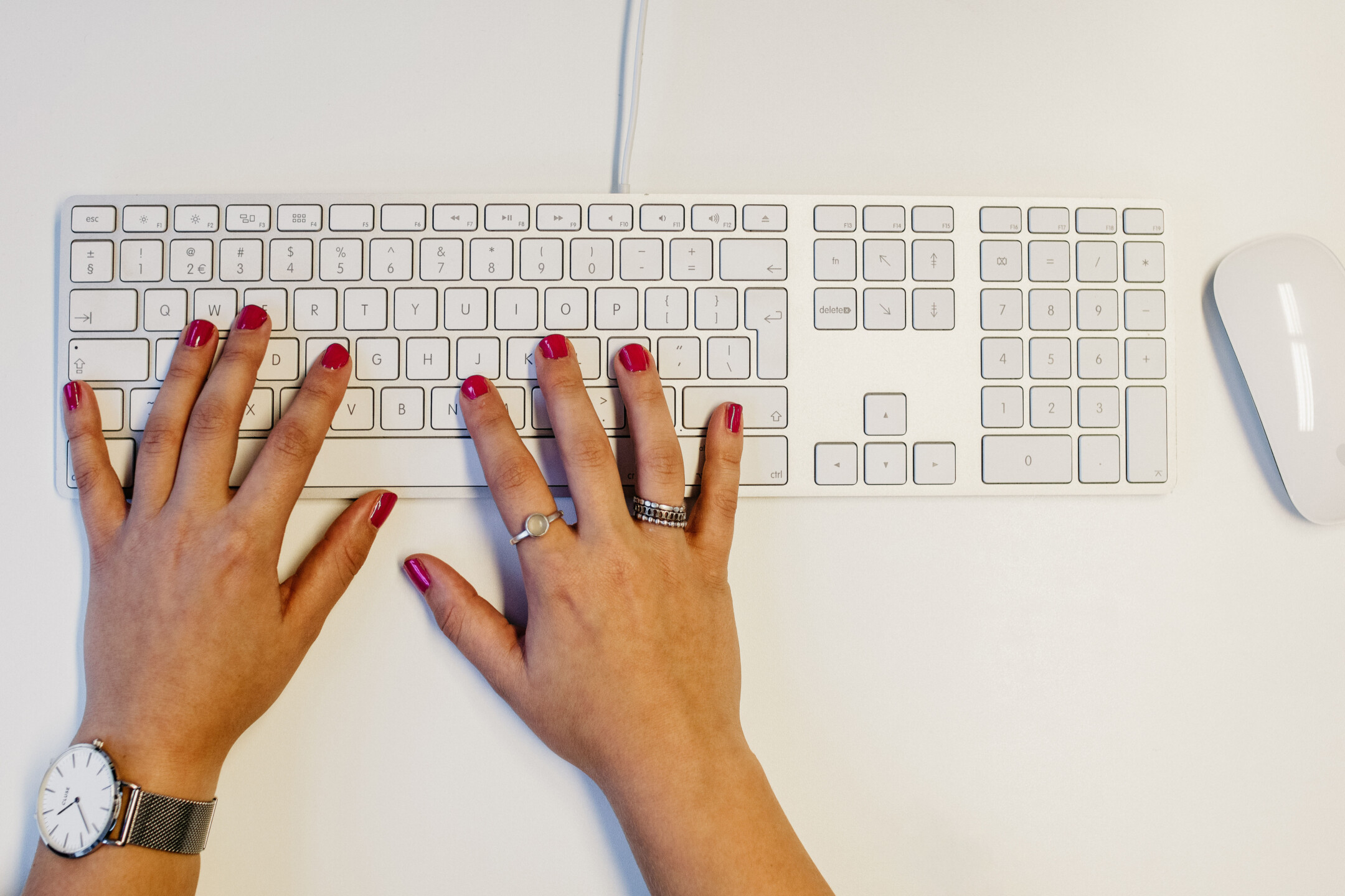 hands on keyboard