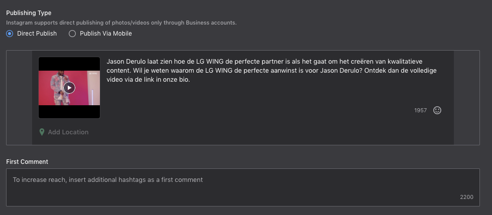 Trucje voor first comments