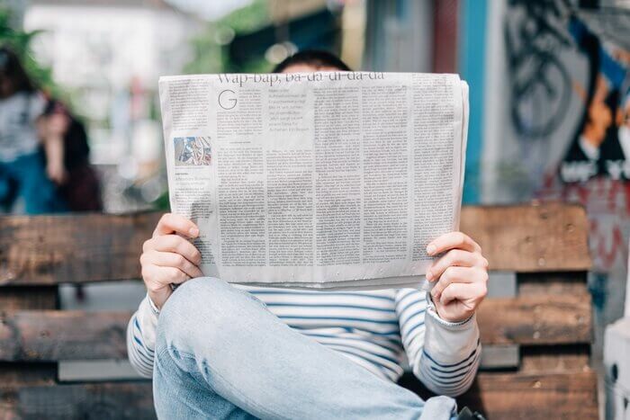 leitura de jornal