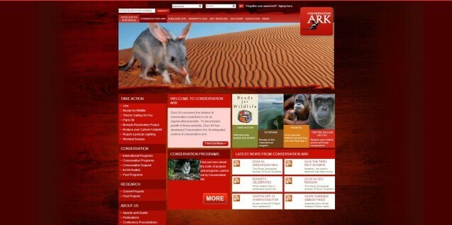 Conservation ark homepage