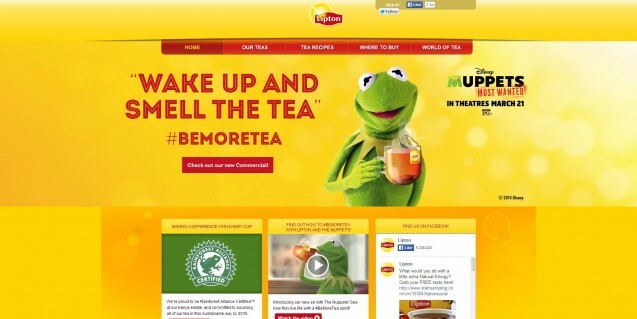 Lipton homepage