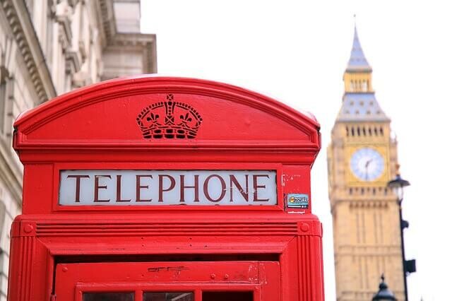 london phone booth