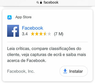 App Facebook mobile