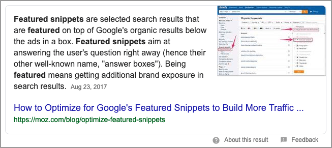 Featured Snippet o que e