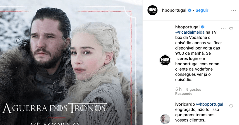 resposta hbo portugal