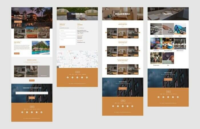 website hotel UX