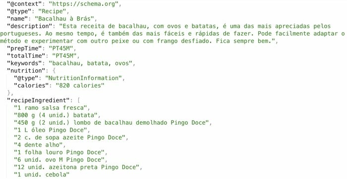 schema markup codigo json