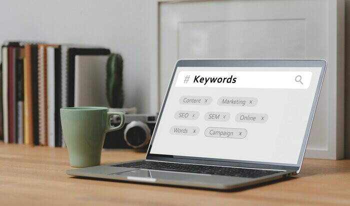 pesquisa keywords num portatil