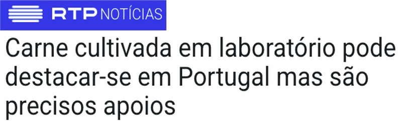 noticia RTP sobre o Good Food Institute