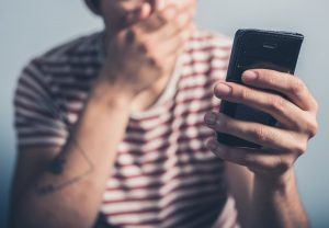 man on phone