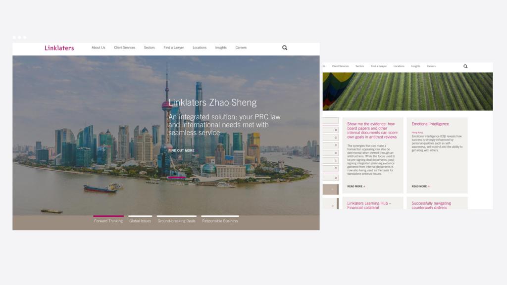 Linklaters sitecore website