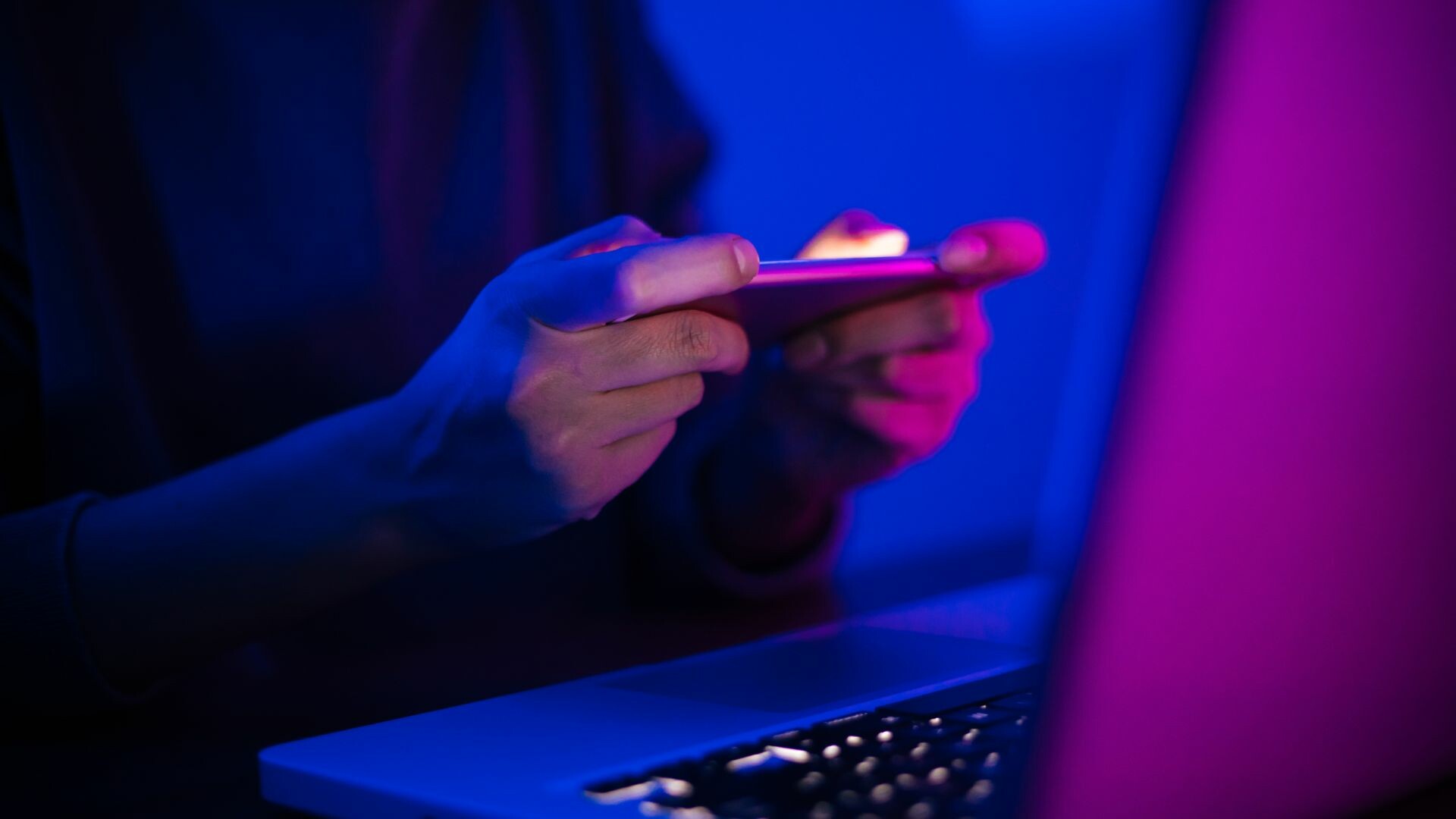 person playing games on phone
