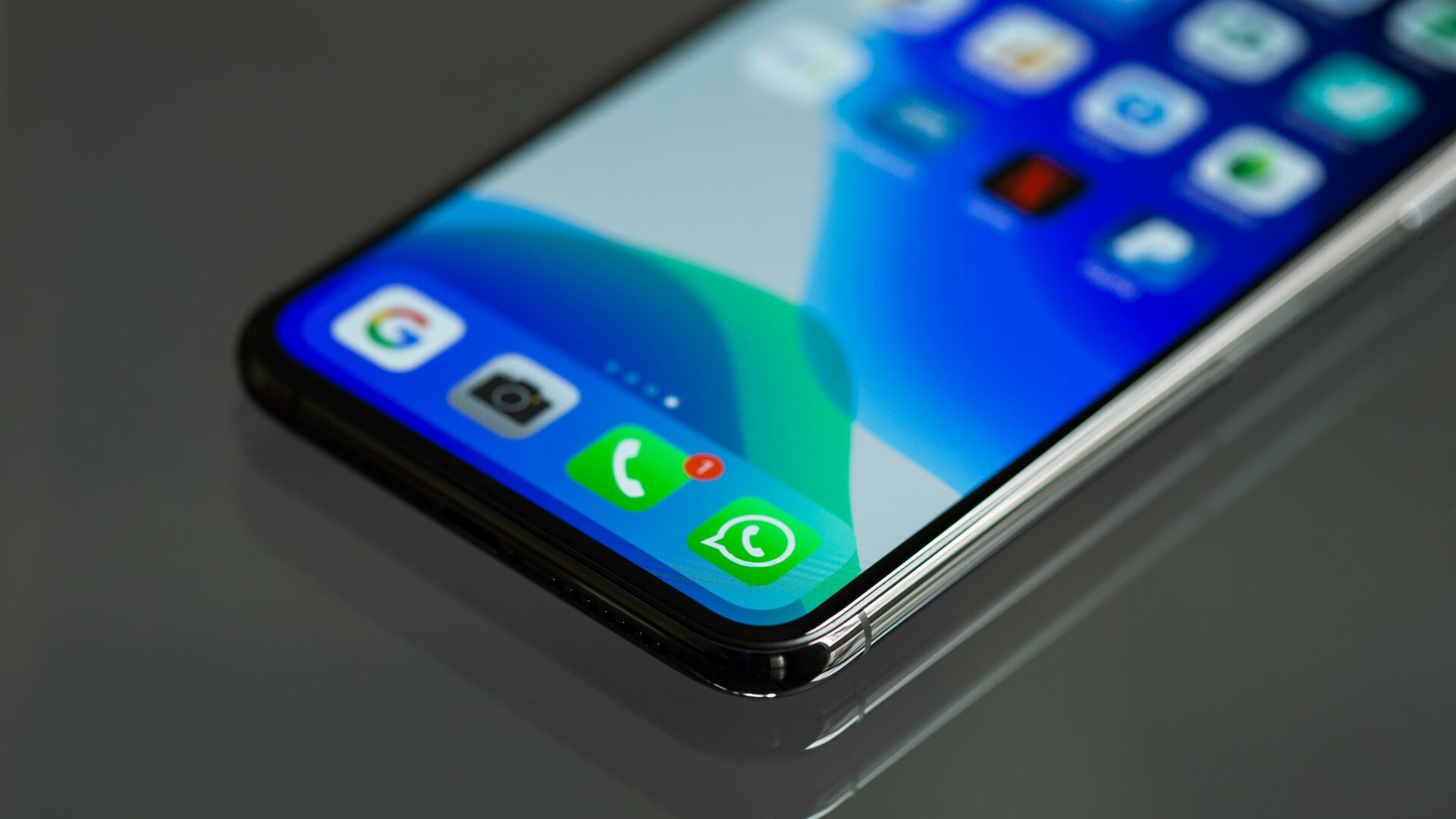 Close up on whatsapp on phone.