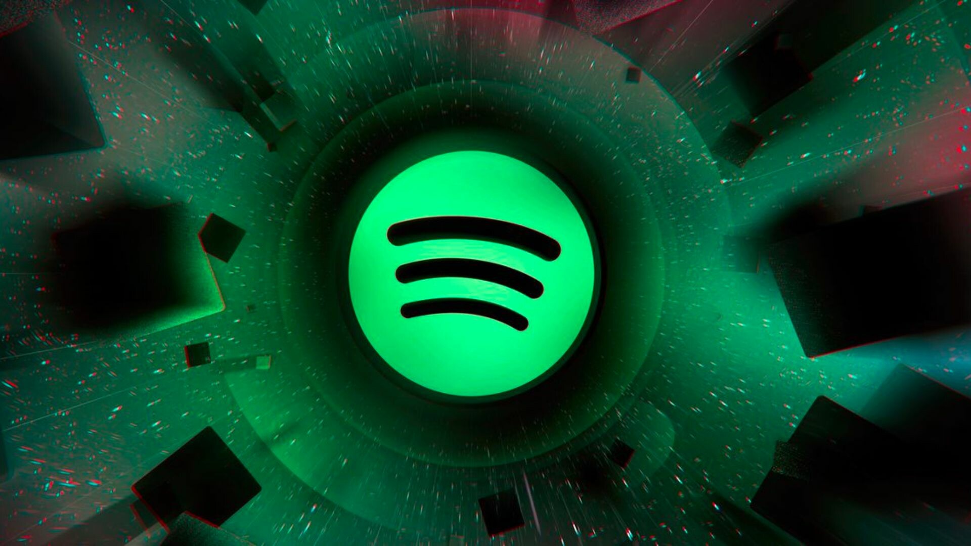 Spotify logo in space.