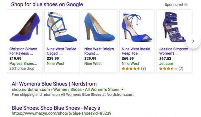 Blue shoes