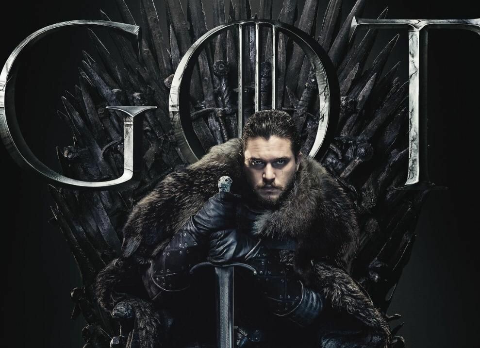 Jon Snow on the Iron Throne