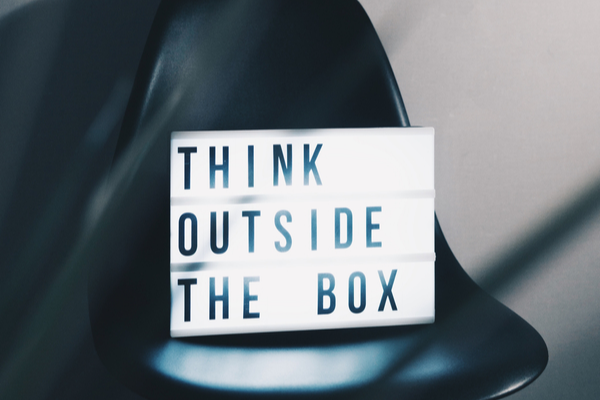 Think outside the box, creating content strategy