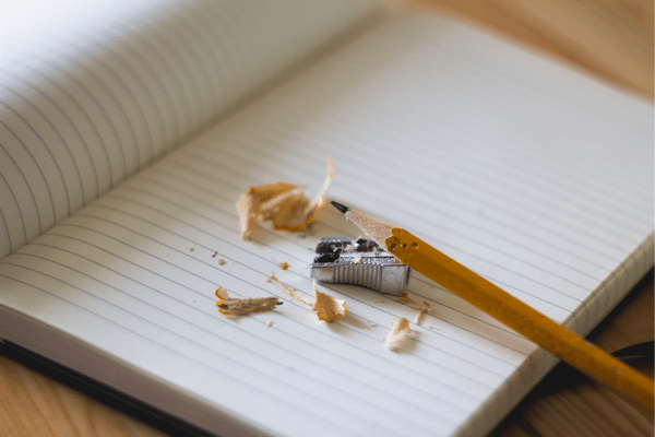 Pencil, writing content to distribute