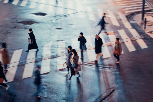 people walking, human connection