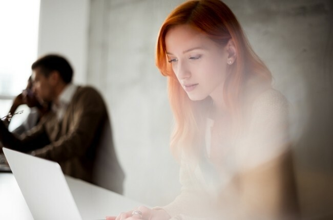 woman using media monitoring PR tools