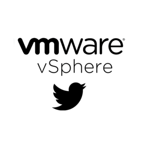 Vmware vSphere and Twitter logos